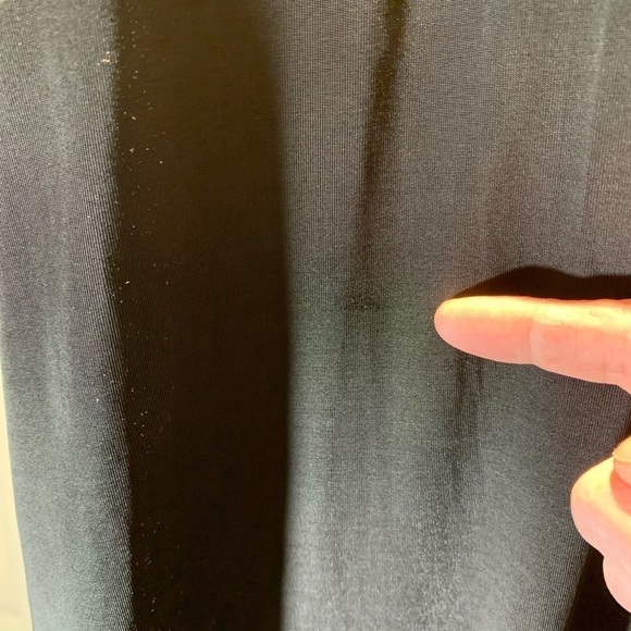 𝅺max Coco Women's Large Black Bodycon T Shirt Dress Rushed Side Stretchy - Picture 9 of 12